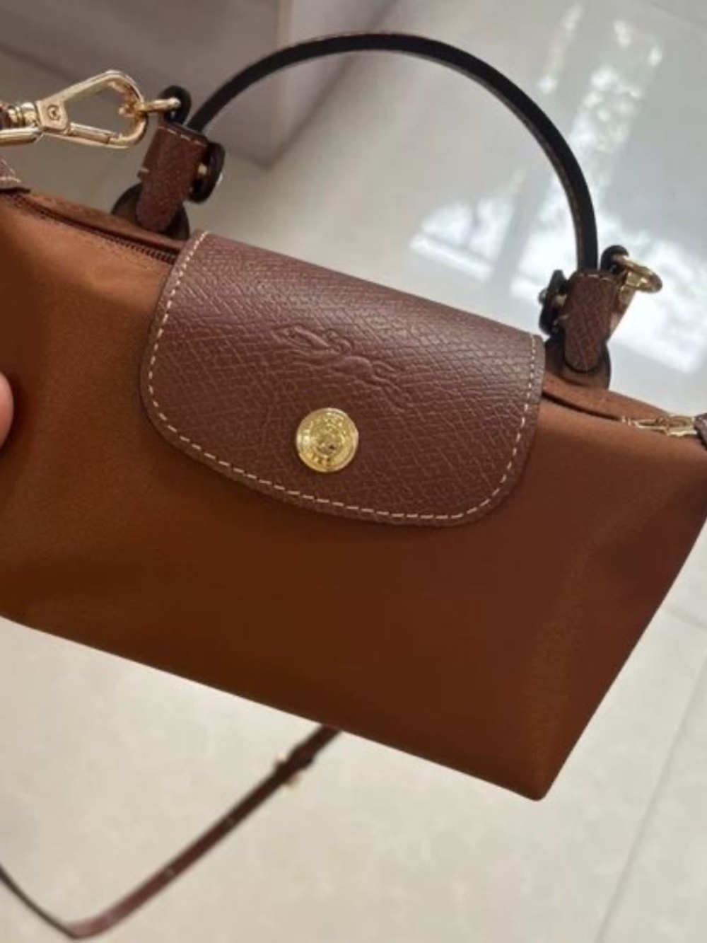 New Longchamp mini cognac - Picture 4 of 5